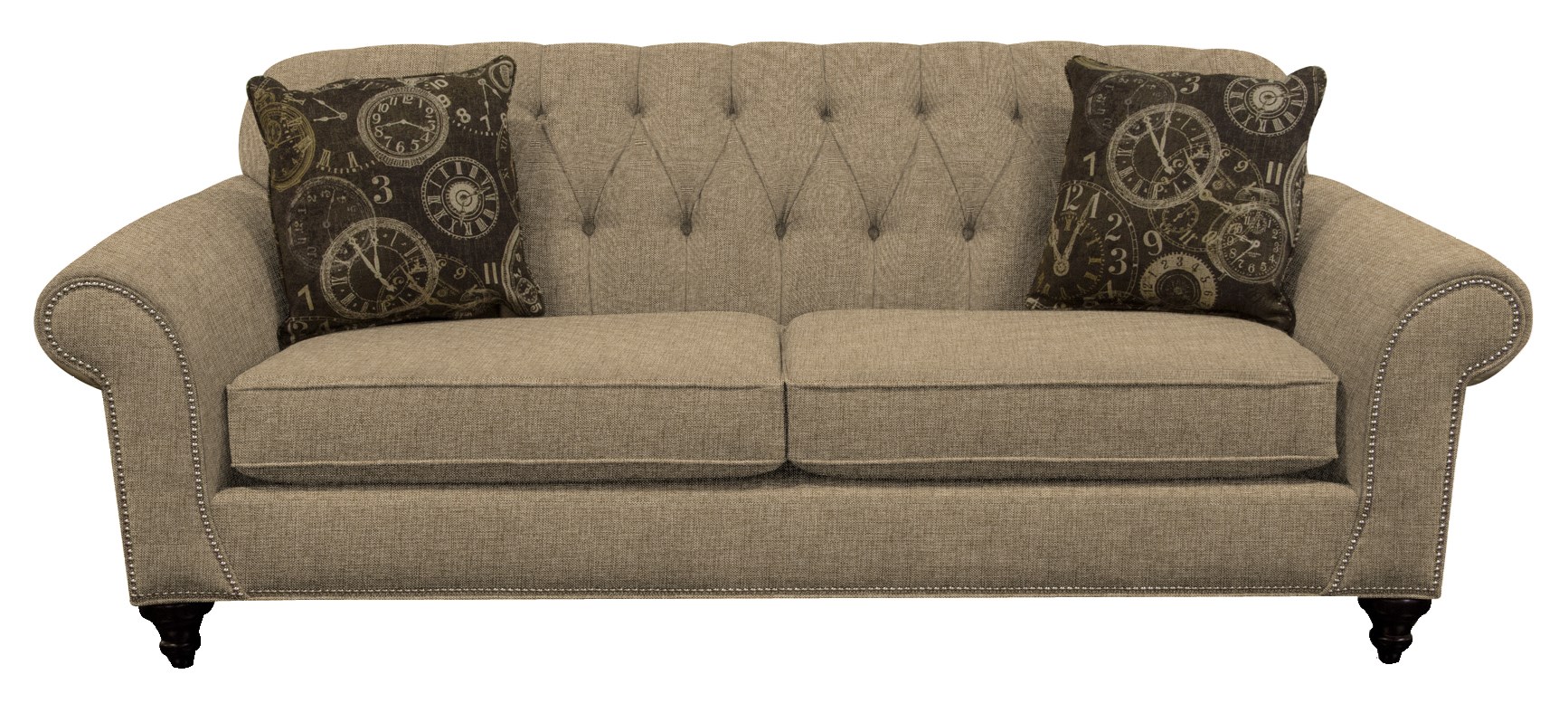 England 5730/N Series 5735N 7482 Transitional Sofa with Nailheads and Button Tufted Seat Back